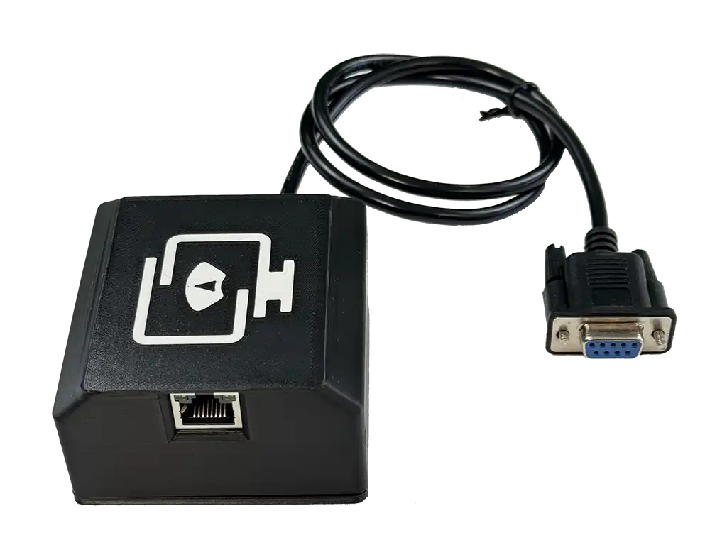 CloudScaleLink Neutron CS-NHF-WBE – Housed RS-232 module with female DB9 connector | Ethernet · Wi-Fi · Bluetooth BLE