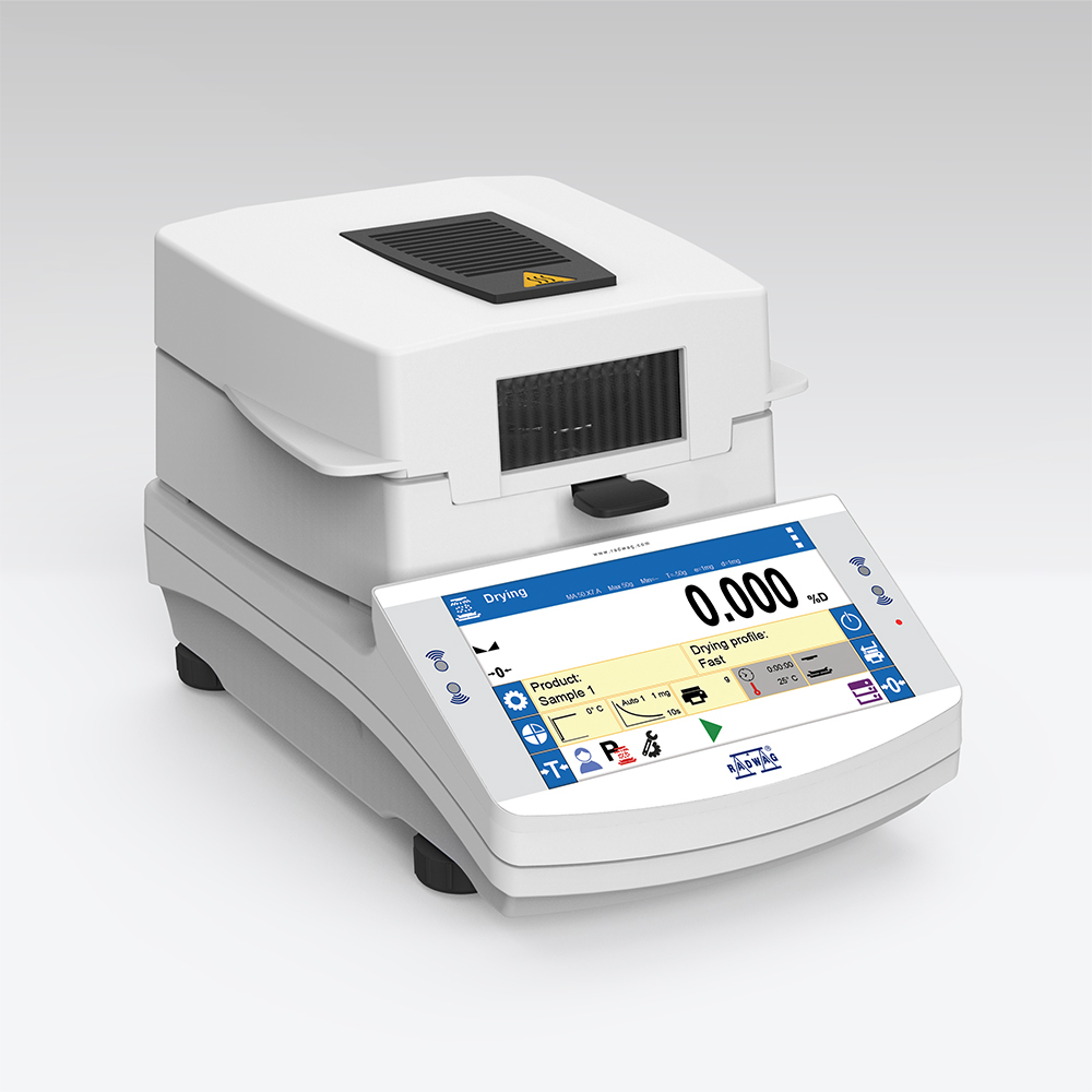 Analyseurs d’humidité RADWAG MA X7.IC.A avec ajustage interne et Neutron CSL