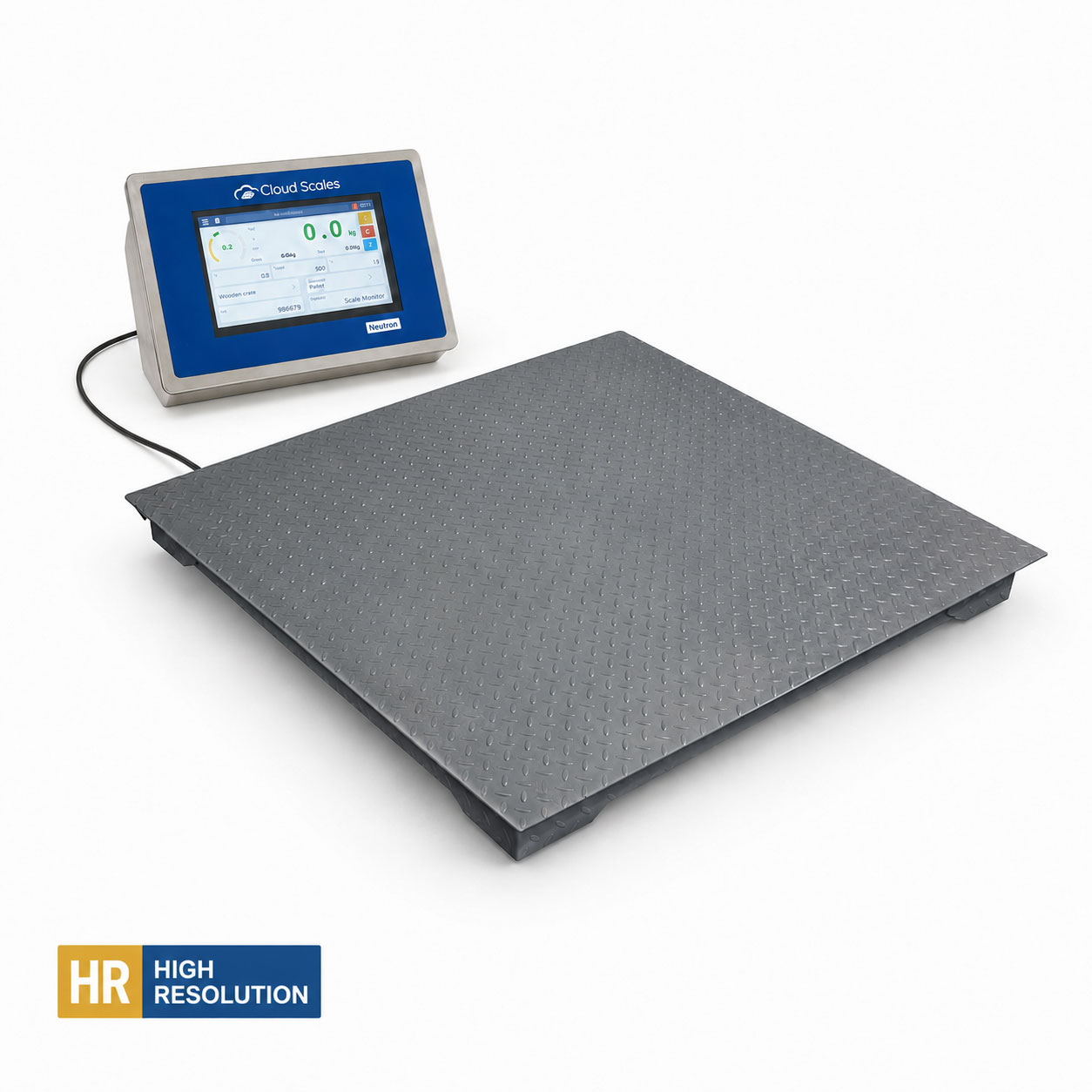 Smart high-resolution industrial floor scale with Neutron NT - FKN-NT-HR